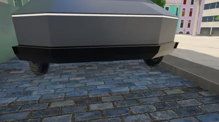 Voltio Cuña, an angular steel electric truck